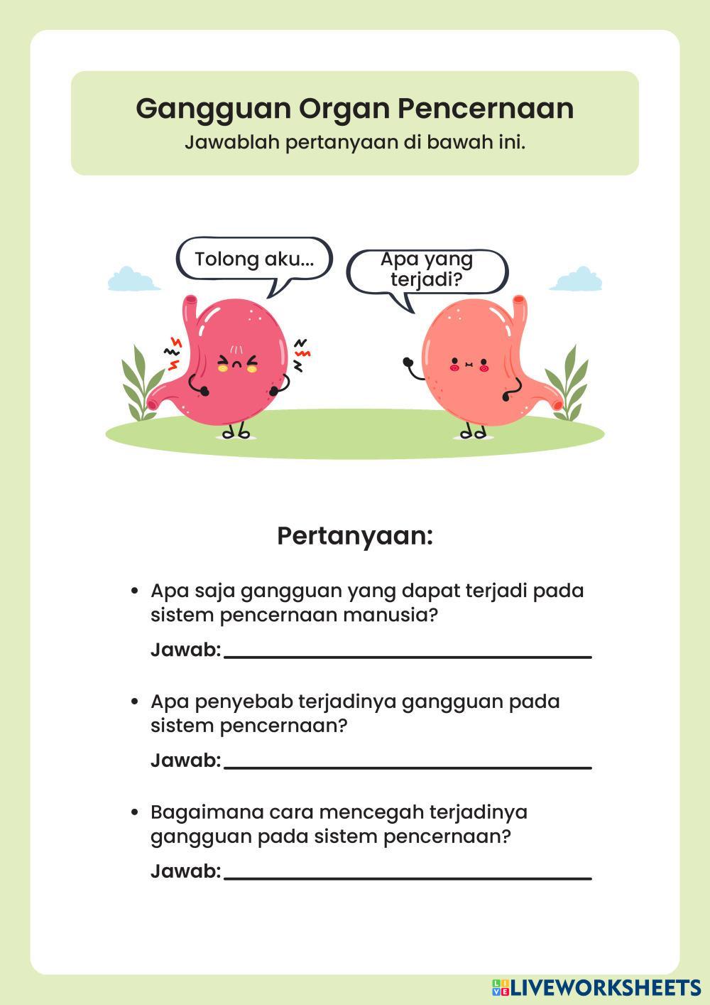 Sistem Pencernaan Manusia Lembar Kerja Peserta Didik Warna-Warni Simpel dan Lucu.pdf