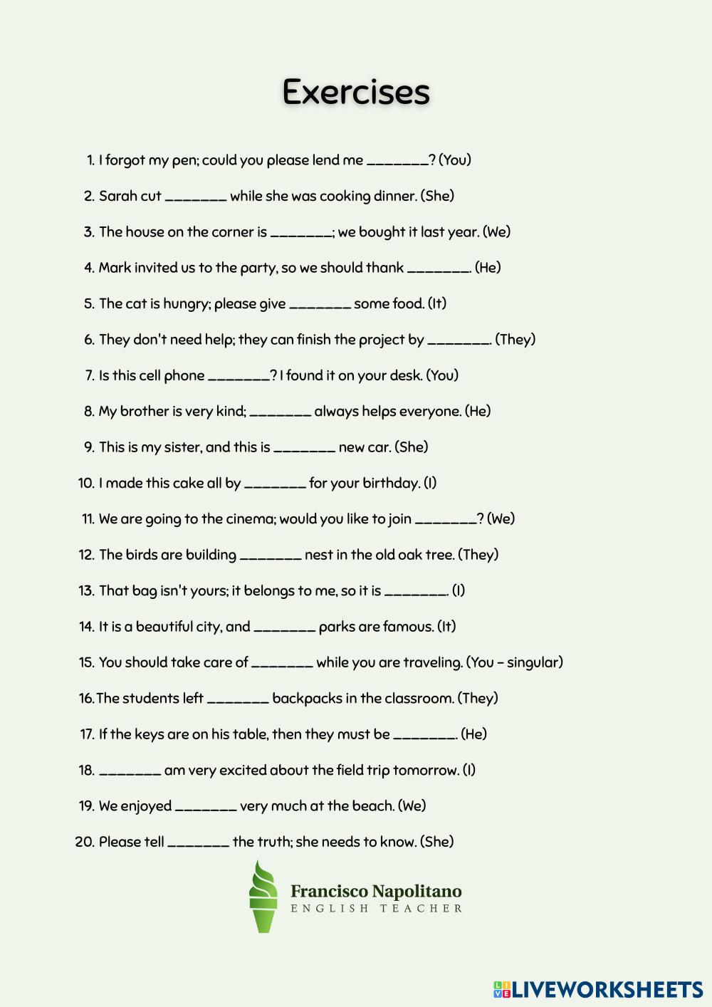 Personal and Object Pronouns; Possessive Adjectives and Pronouns, Reflexive Pronouns (1).pdf