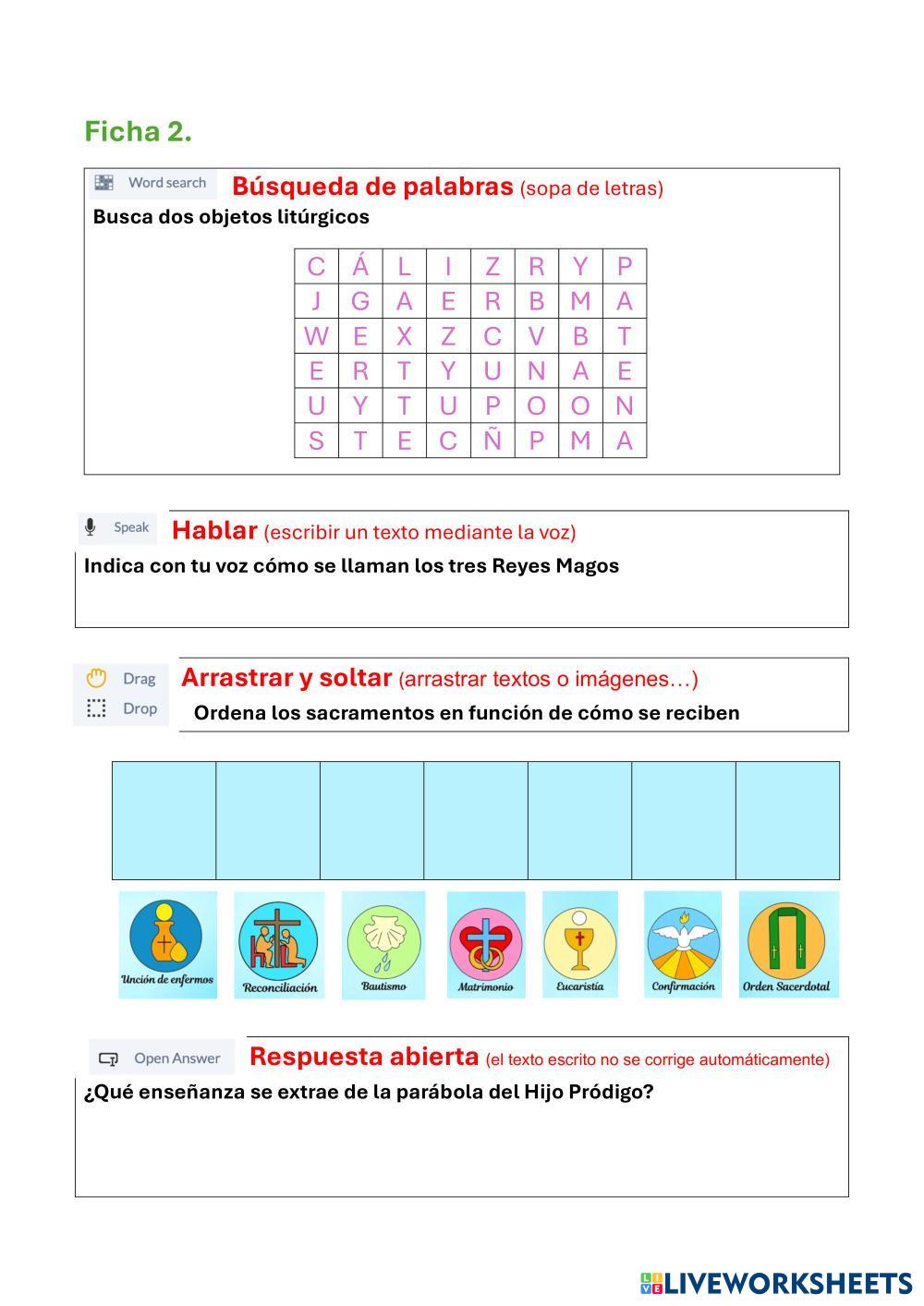 (II) Crear ficha. Sopa de letras, hablar, arrastrar y soltar y respuesta abierta.pdf