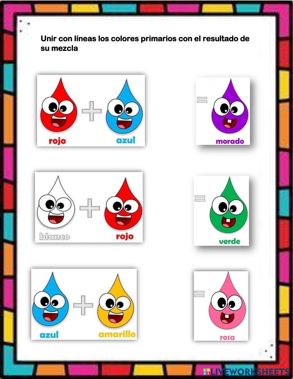 Unir con líneas los colores primarios con el resultado de su mezcla.pdf