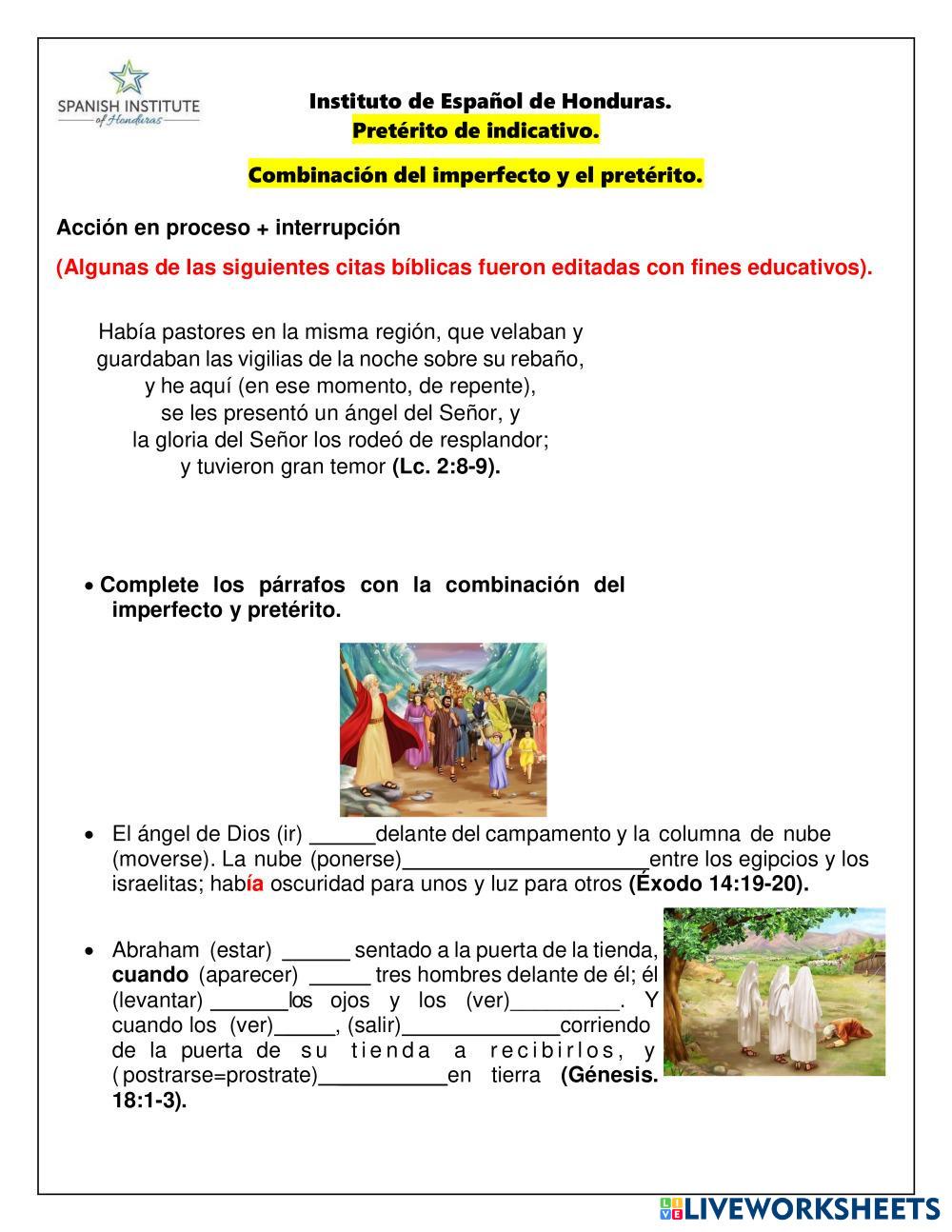 Combinación imperfecto con pretérito. (1).pdf