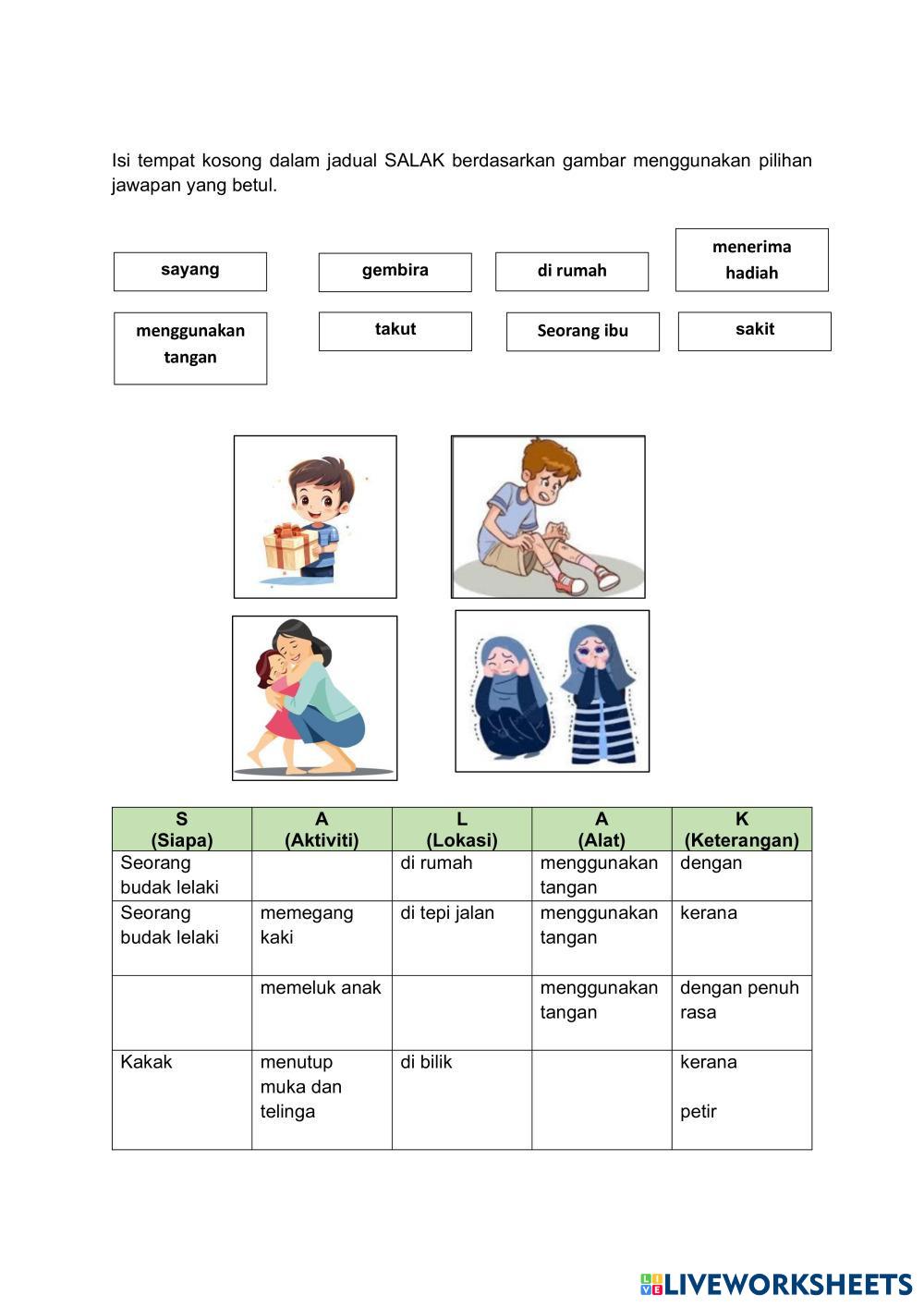 Bina ayat berdasarkan gambar menggunakan kata adjektif yang sesuai.pdf